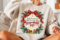4 Christian Christmas PNG Designs, 4 Bible Verse Christmas P Product Image 3