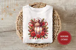 Christmas Lantern Illustration, Christmas Berries PNG Product Image 3