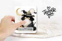 Kids Halloween Gift Card Template, Spooky Cat Money Card Product Image 3