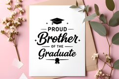 Proud Brother of Graduate SVG: Graduation Shirt Design, Product Image 2
