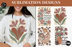 Boho Christian Mama Brushstroke PNG | Mothers Day Png Product Image 1