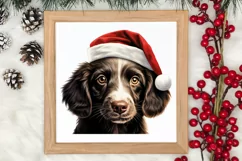 Christmas Peeking Dogs Clipart, Christmas PNG Product Image 3