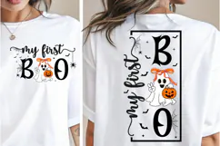 My First Boo, Halloween PNG, Halloween Sign, Boo Ghost PNG Product Image 2