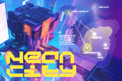 Cyber Grid - Cyber Crypto Font Product Image 3