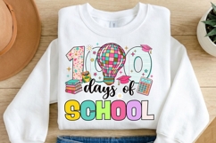 100 Days of School PNG, 100 Days of School Bus PNG, Teacher Product Image 1