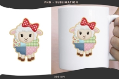 Patchwork sheep png design for T-shirts Product Image 3