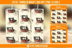 Horse Seemless Tumbler Wrap Designs, Sublimation Wrap Product Image 1