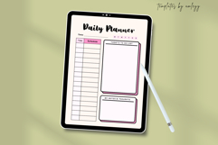 Simple Aesthetic Daily Planner Template for Canva | Minimal Product Image 3