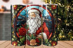 Christmas Stained Glass Santa Design - Stained Glass Product Image 1