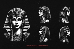 10 Bundle Dark Art Cleopatra Egyptian Ancient Girl Woman Product Image 5