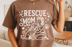 Rescue Mom Svg, Dog Mom Svg, Dog Lover Svg, Fur Mama Svg. Product Image 4
