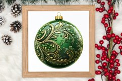 Christmas Bauble Sublimation Clipart, Christmas Bauble Product Image 3