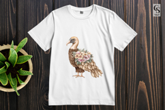 Floral Vulture Watercolor Illustration Clipart PNG Product Image 3