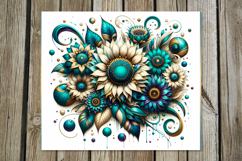Fairy sunflowers | straight skinny tumbler sublimation Product Image 3