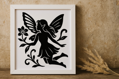 Enchanting Fairy with Flower SVG Product Image 1