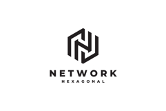 Hexagon Letter N Logo Design Vector Template Product Image 3