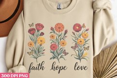 Faith Hope Love PNG, Christian Sublimation PNG Product Image 3