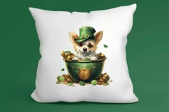 St Patricks Day Dog with Gold Coin Clipart, St Patricks Day Product Image 3
