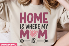 Home is where my mom is PNG, Retro Mother Sublimation PNG Product Image 3