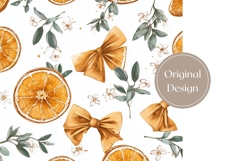 Oranges Tumbler Design, Floral Tumbler Template Product Image 3