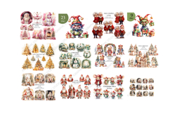 Christmas Mega Clipart Bundle, Xmas Clipart, Huge Bundle Product Image 2