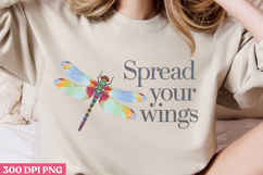 Spread your wings PNG, Positive Dragonfly Sublimation PN Product Image 3