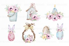 Watercolor Easter composition clipart Product Image 3