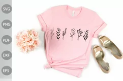 Flower Decoration For Tshirt - Lovely Girl SVG Cut Files Product Image 1