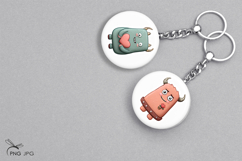 Valentine's monsters stickers- 8 Variations Product Image 3