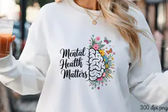 Mental Health Matters PNG, Mental Health Sublimation PNG Product Image 1