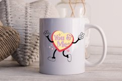 You &amp; me Retro Valentine Day sublimation Design Product Image 3