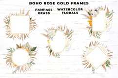 Watercolor Pampas Grass Gold Frames Product Image 2