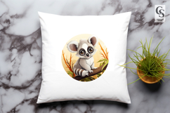 Cute Lemur Clipart Sublimation PNG Product Image 3