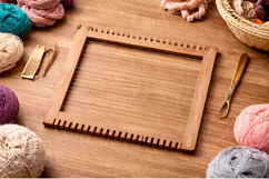 Weaving loom tool square 10 inch 25 cm digital file CDR SVG Product Image 3