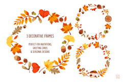 Autumn Forest Clipart Bundle with Decorative Frames Product Image 3