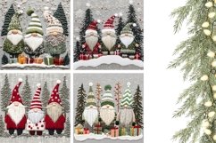 Embroidery Christmas Gnome Pillow Case, Winter Pillow Design Product Image 3