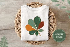 Fall Leaves Illustration, Chestnut PNG, Autumn Print Product Image 3