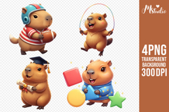 Cute Capybara Kids Activities PNG Clipart Product Image 1