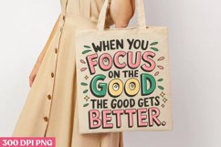 When you focus PNG, Positive Motivation Sublimation PNG Product Image 3