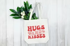 Hugs and kisses SVG, Retro Valentine SVG Product Image 3