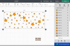 Retro Stars Libbey Can Glass SVG| Groovy Stars SVG Product Image 2