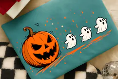 Funny Halloween Pumpkin PNG, Trendy Halloween Pumpkin PNG Product Image 3