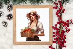 Watercolor Christmas Farm Clipart Product Image 3