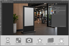 Gym Digital Kiosk Mockup Product Image 2