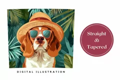 Summer Dog Tumbler Wrap Design, Corgi Tumbler Template Product Image 3