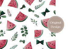 Watercolor Watermelon Tumbler, Fruits Tumbler Template Product Image 3