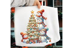 Cute Christmas Snowman PNG, Funny Christmas Snowman PNG Product Image 1