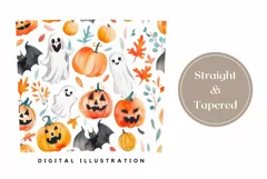 Cartoon Halloween Tumbler Wrap, Halloween Kids Print Product Image 3