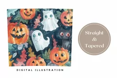Halloween Pumpkins Tumbler Wrap, Cartoon Pumpkins Tumbler Product Image 3