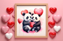 Valentines Day Animal Couple Clipart, Valentine Couple Product Image 3